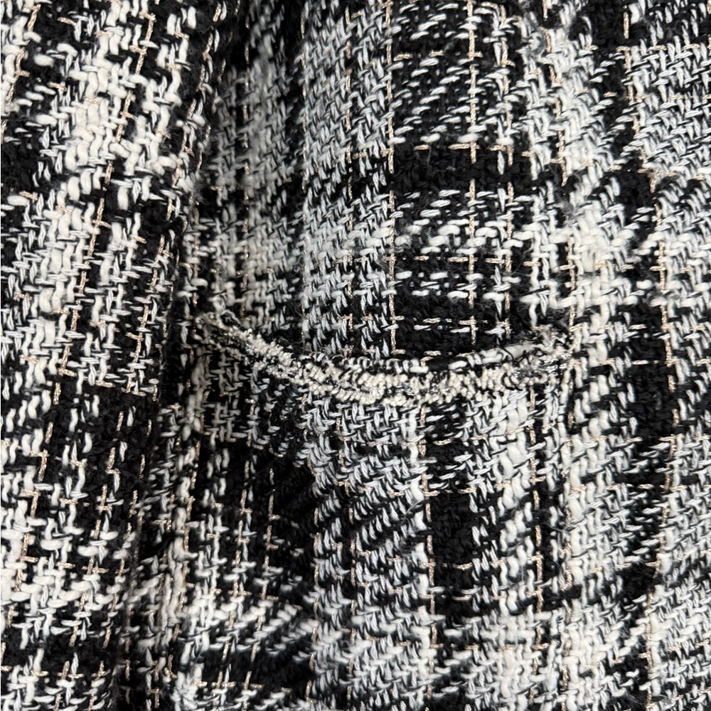 Adrianna Papell Tweed Black & White Jacket - Picture 4 of 6